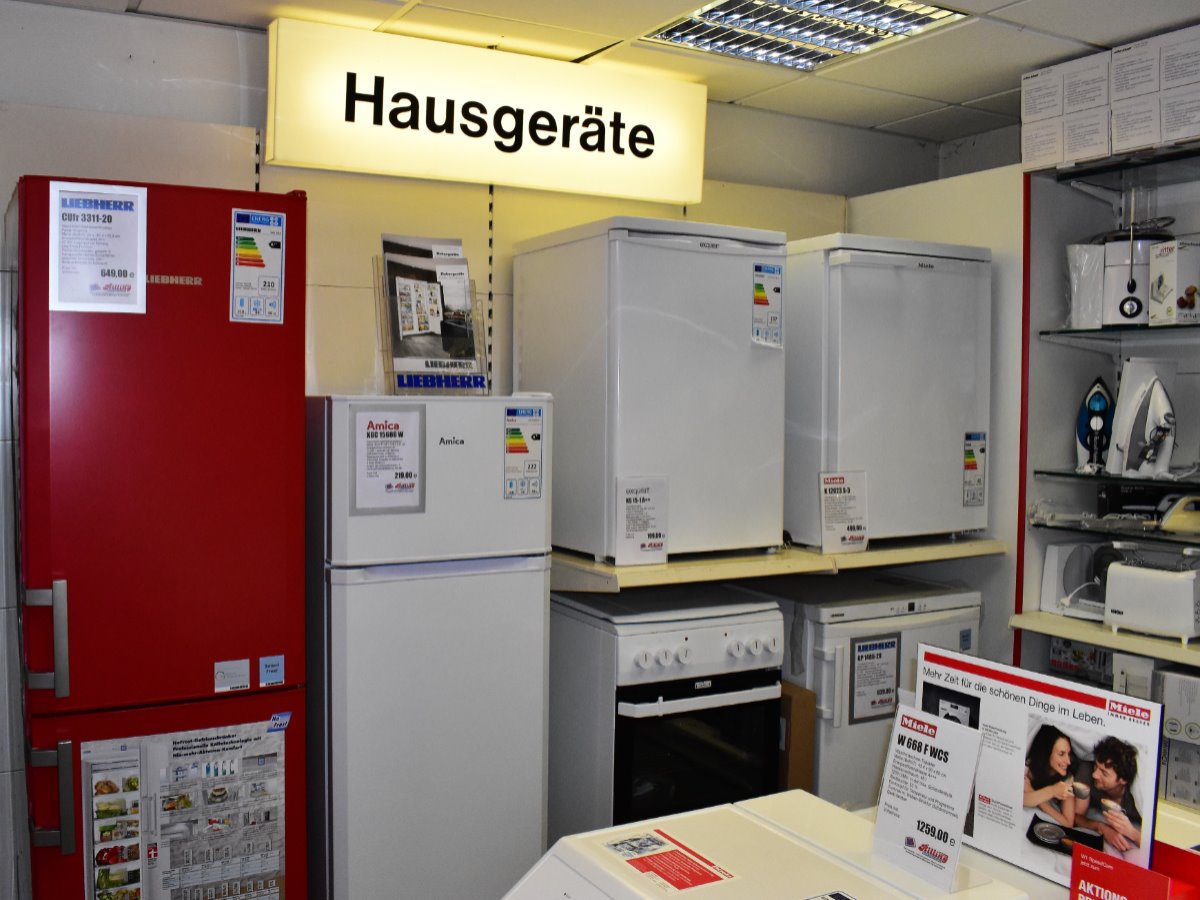 Große Auswahl an Elektrohausgeräten